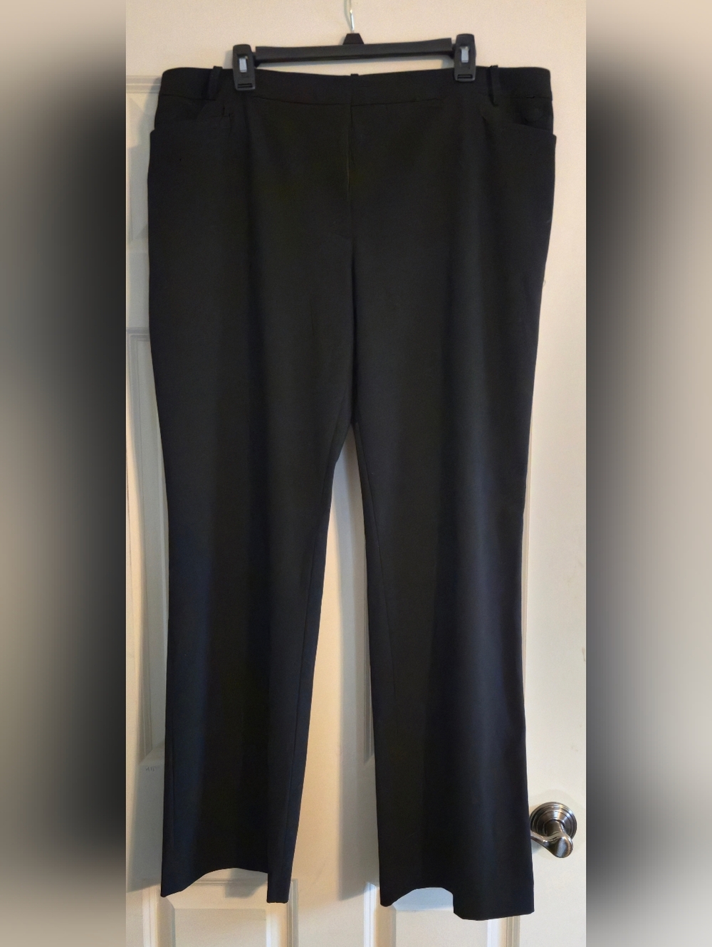 DKNY Black Straight-Leg Dress Trousers - SIZE 16